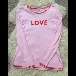 “Love” sweater